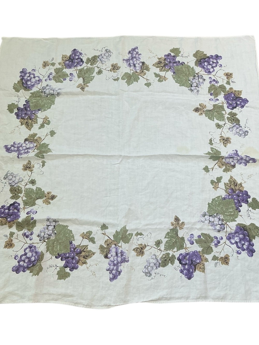 Vintage tablecloth cotton/linen mid-century bundle set of five - Picture 2 of 10